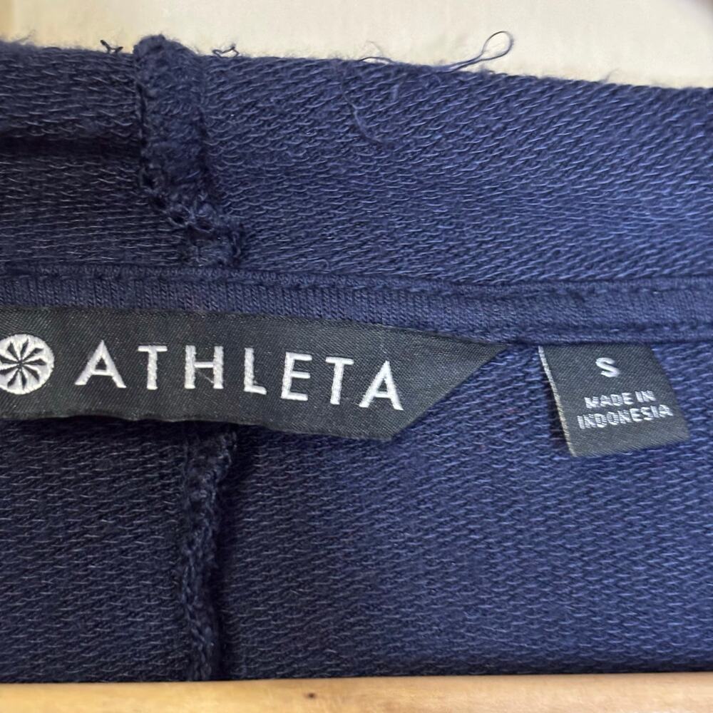 Athleta navy hoody cardigan small - Picture 4 of 4